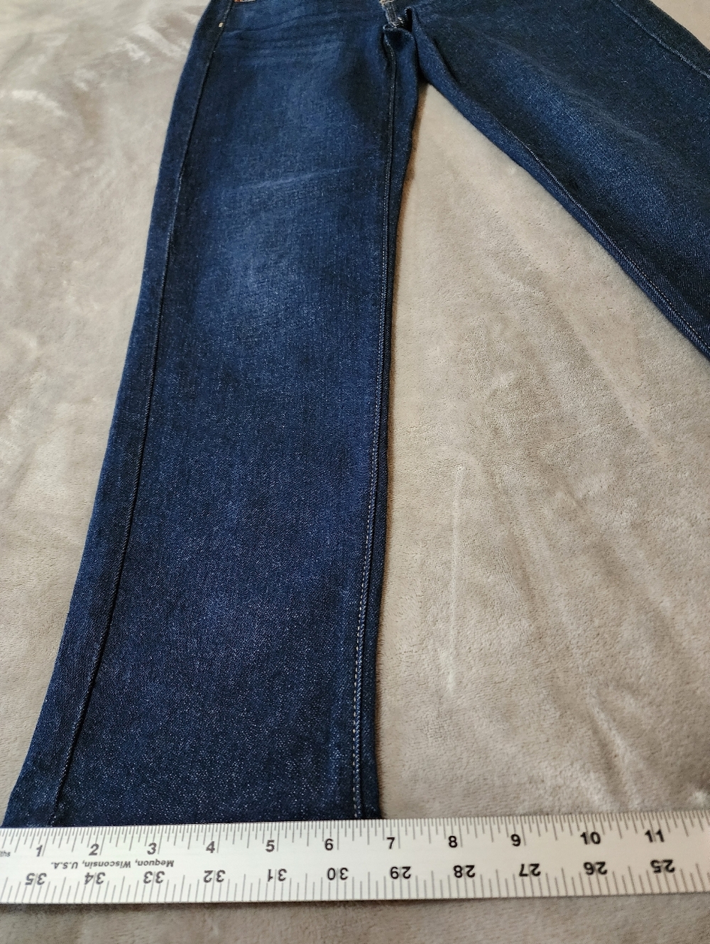 80s Slim Straight Jeans Dark Wash Mid‎ Rise | Universal Thread Size 4 - Picture 4 of 8